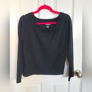 World Republic sweater floral collar  size large